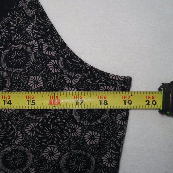 Peruvian Pima Cotton Tank Top Casual Geometric Print Large Soft Comfortable Soma - Picture 5 of 8